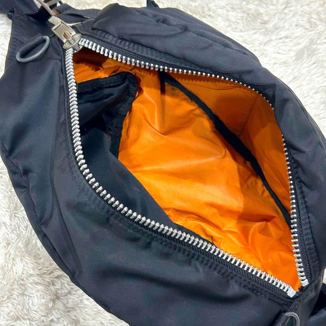 【美品】 ポーター タンカー ボディバッグ ウエストバッグ ブラック