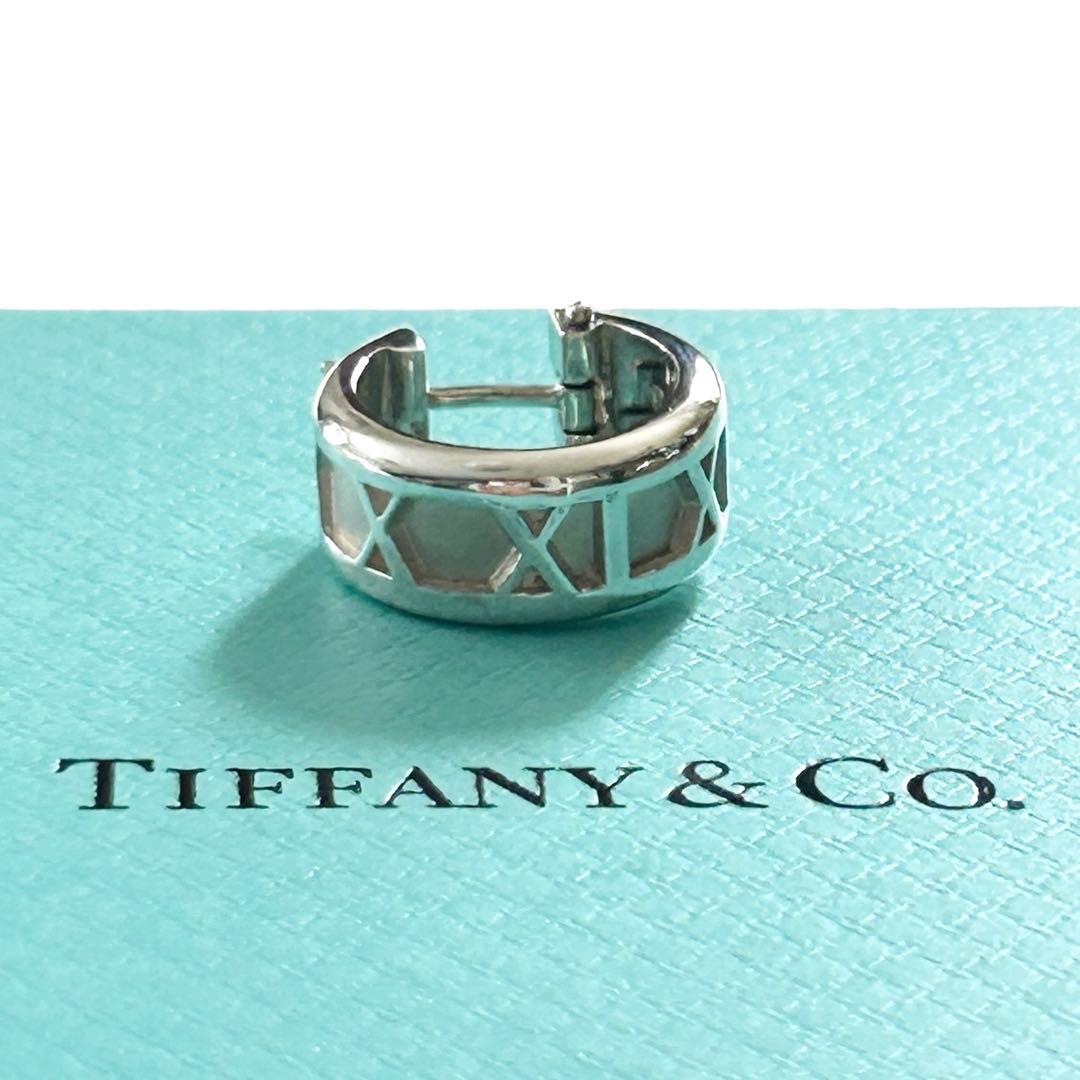 【美品】ティファニー アトラス フープ ピアス 片耳SV925 y2k