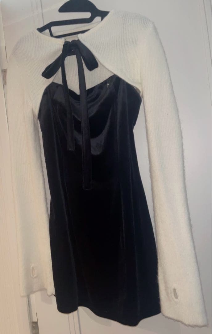 ワンピース ANDMARY Anita ribbon mini dress