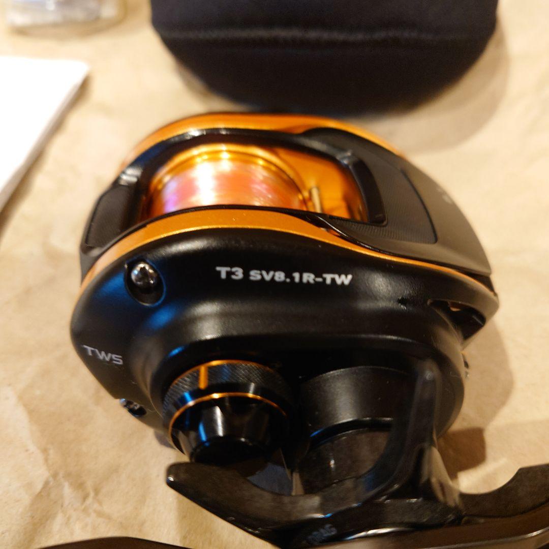 ほぼ未使用！DAIWA T3 SV 8.1R-TW！新品スプール&カバー付！