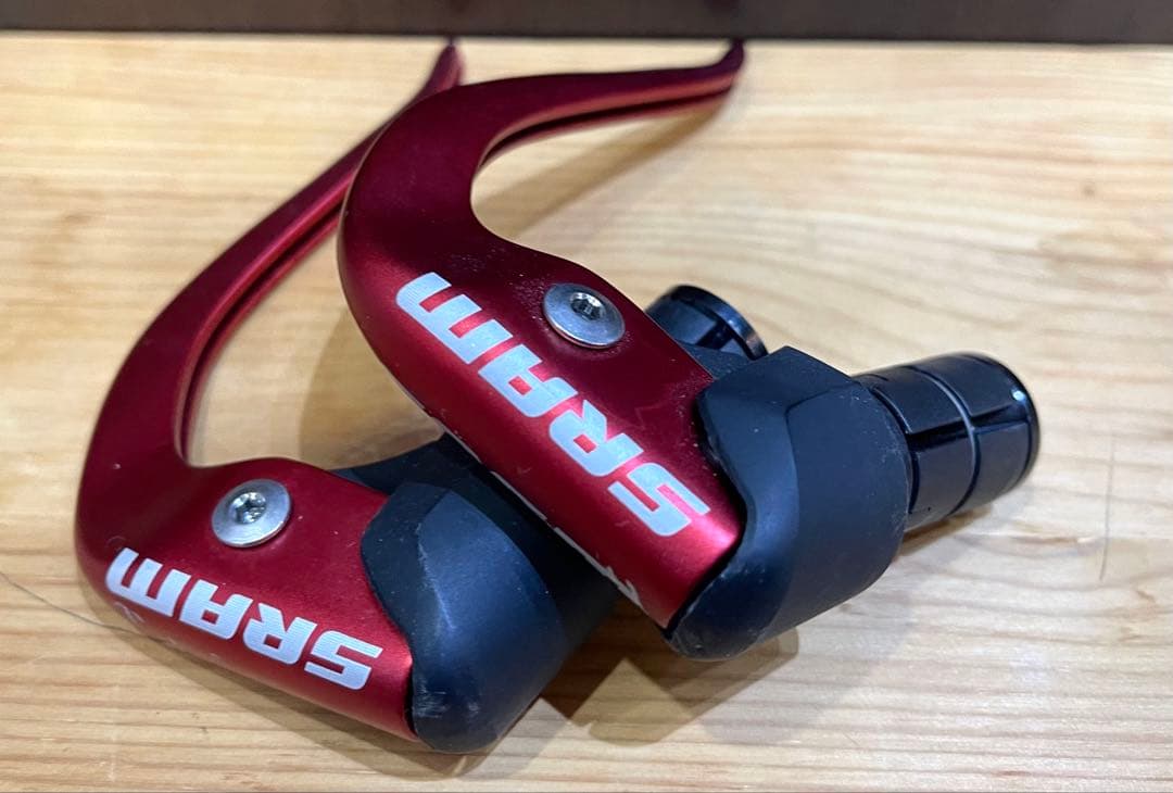 SRAM ブルホーン ブレーキレバー TT-500 ブルーラグ レッド - メルカリ