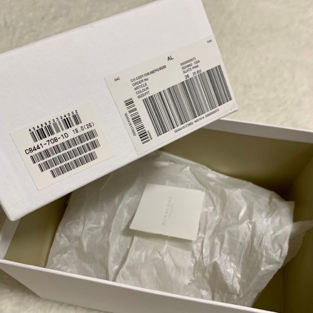 バーバリーチルドレン スニーカー ノバチェック 16cm タグ&箱付き未使用品