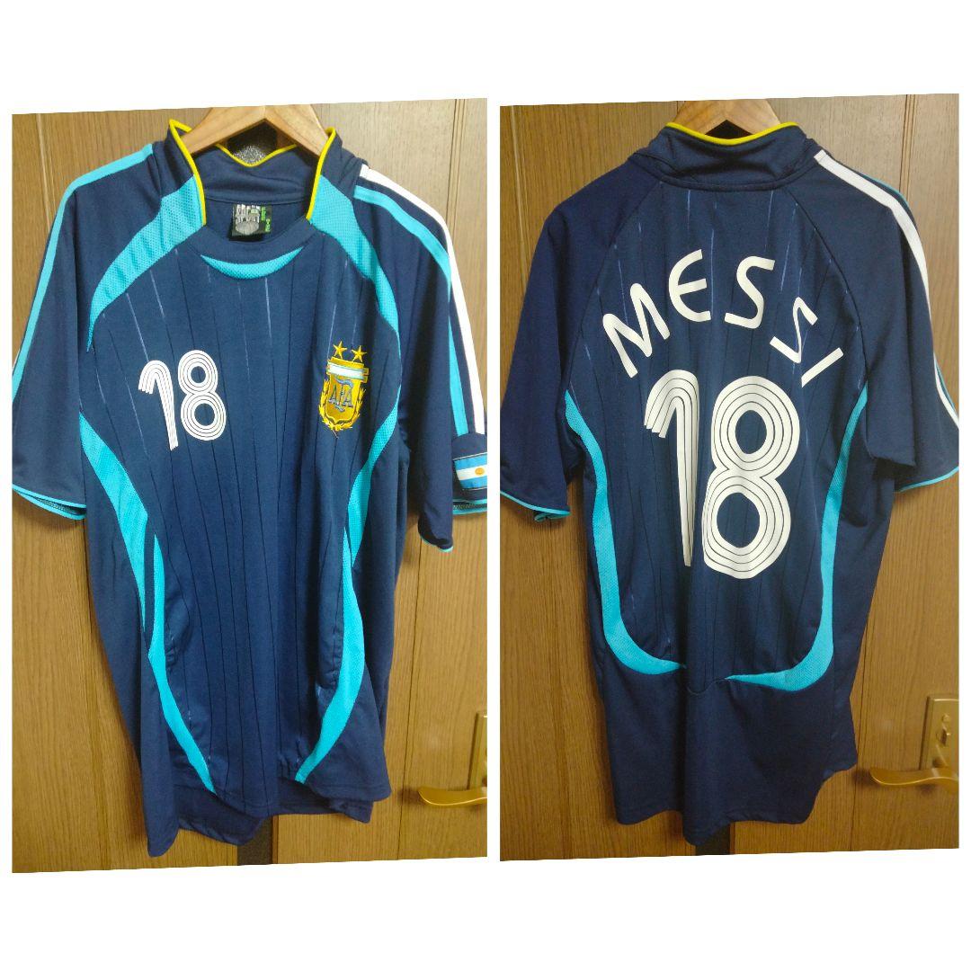 アルゼンチン代表 メッシ #18 ユニフォーム 06/07アウェイ ノー