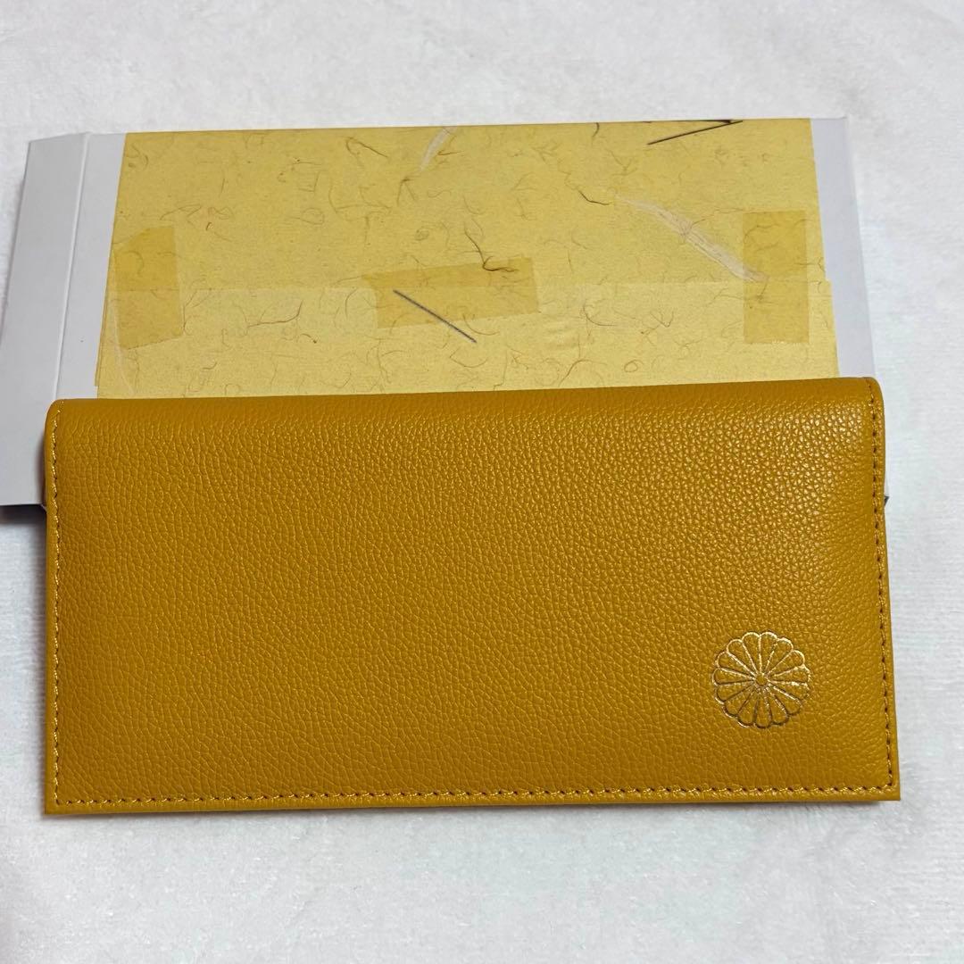 皇居 限定 長財布 イエロー 黄色 菊の御紋入り 財布 - メルカリ