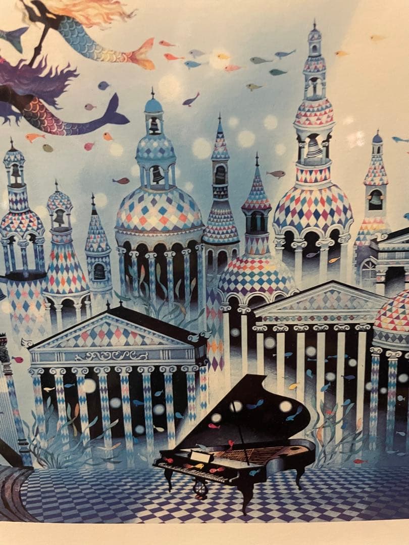 polish37藤城 清治 作 リトグラフ作品『光る海』