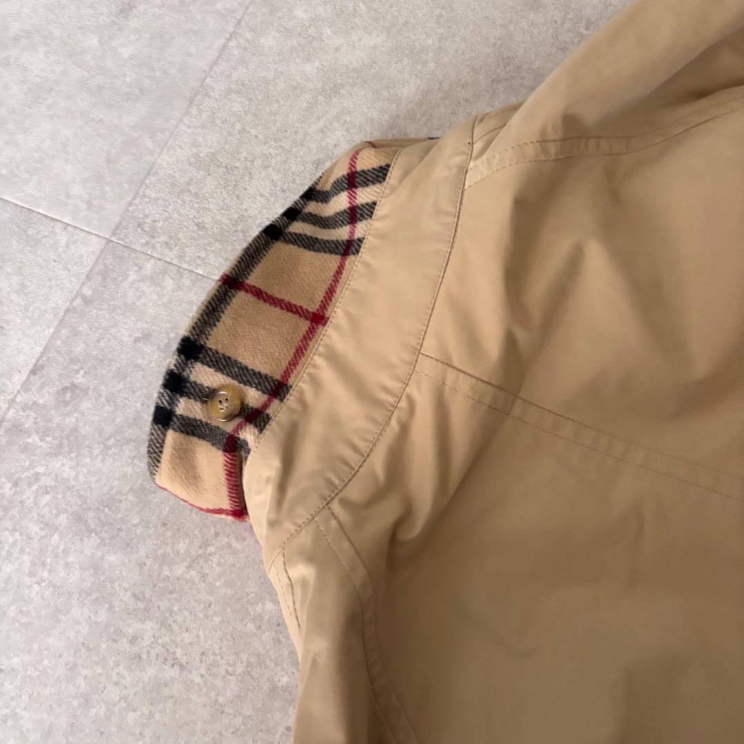 BurberryLondon ステンカラーコートベージュノバチェックシティボーイ