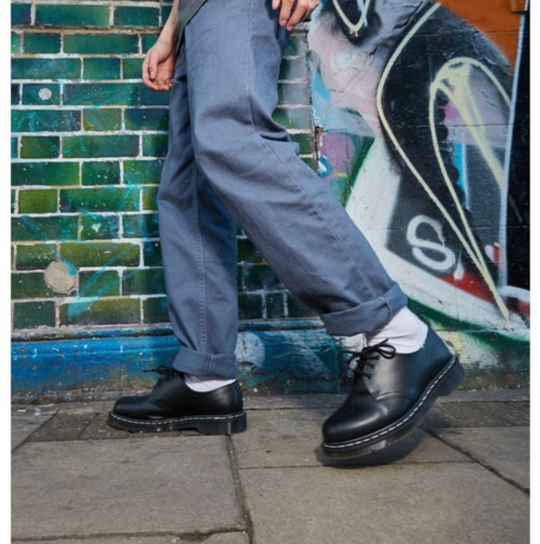 Dr. Martens 1461 WHITE STITCH 3 ホール シューズ