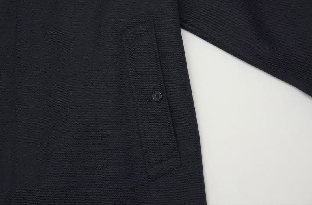 Lechoppe LE ウールバルカラーコート ブラック　サイズ2