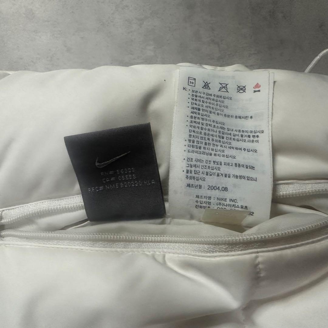 00s NIKEリバーシブル ダウンジャケット グレー / ホワイト