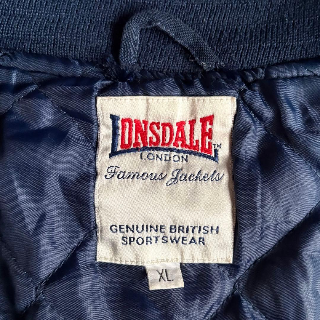 【90s vintage】LONSDALE スタジャン　ブルゾン　短丈　刺繍