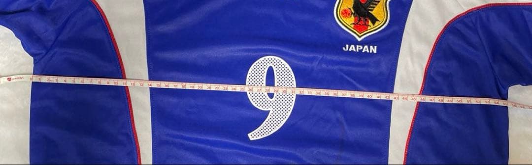 サッカー日本代表　【サイン入り】 9中山雅史選手ユニフォームLサイズ