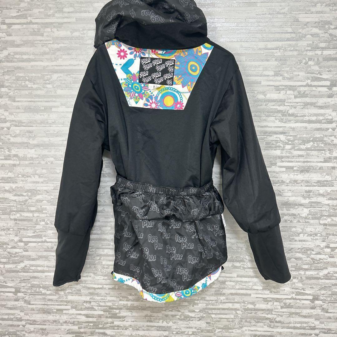 ネオプラス✨スノーボード ジャケット 花柄 Mサイズ 白　ウィンター　スポーツ