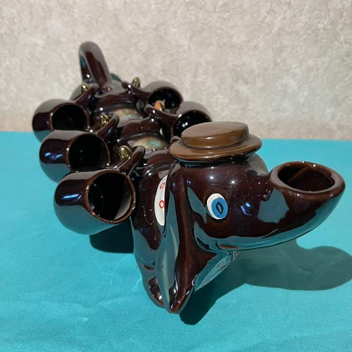 ダックスフンド フント 陶器 飾り物 置物 レトロ - メルカリ