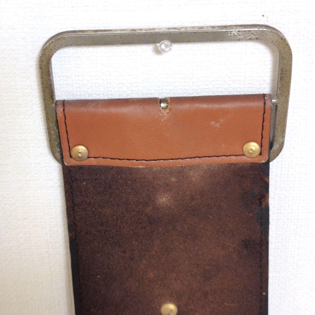 レア商品】カリモク 腕時計型壁掛け時計 革製 愛知時計 動作難あり