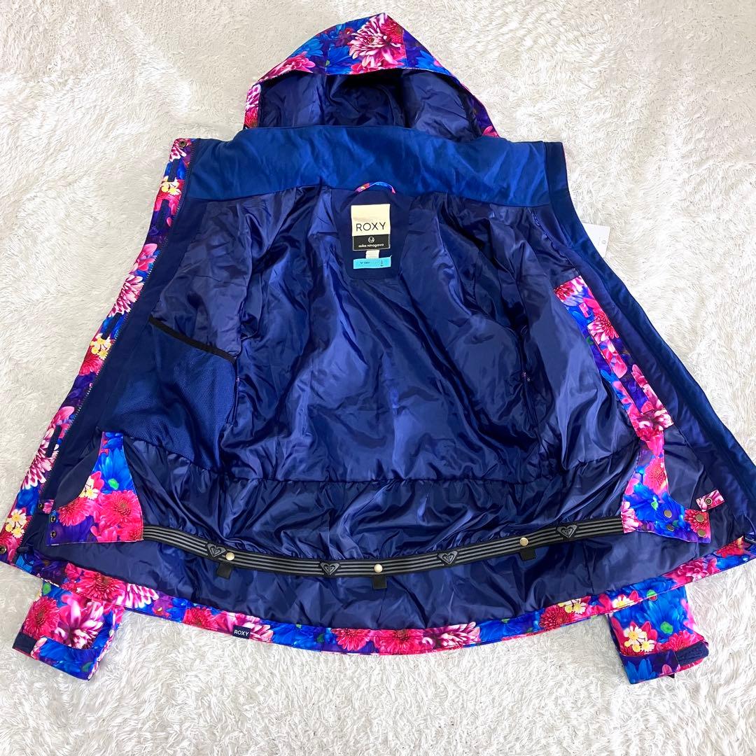 未使用 タグ付き ROXY 蜷川実花 コラボ スノージャケット 花柄 L