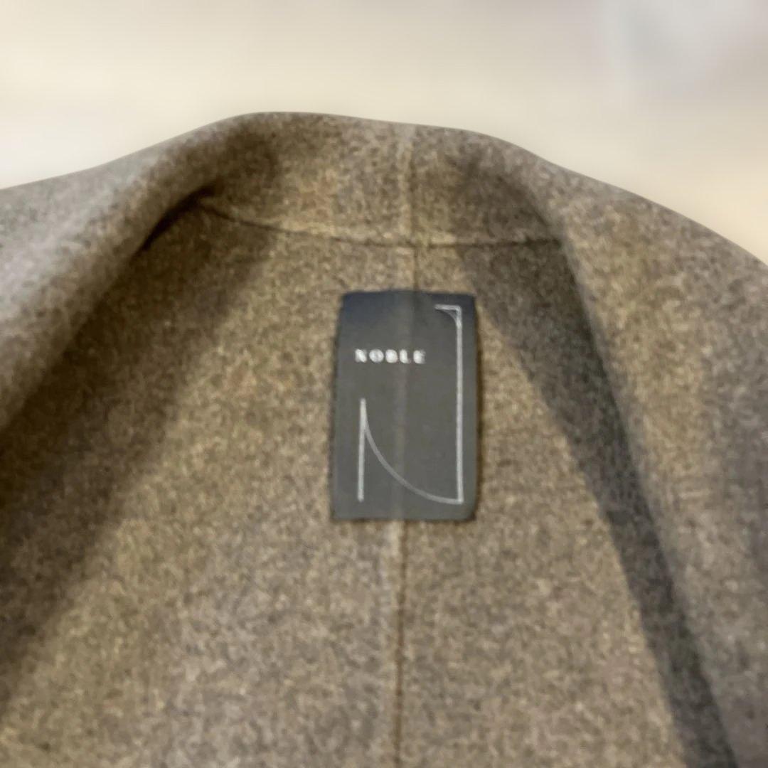 Noble super160ショールカラーリバーコート