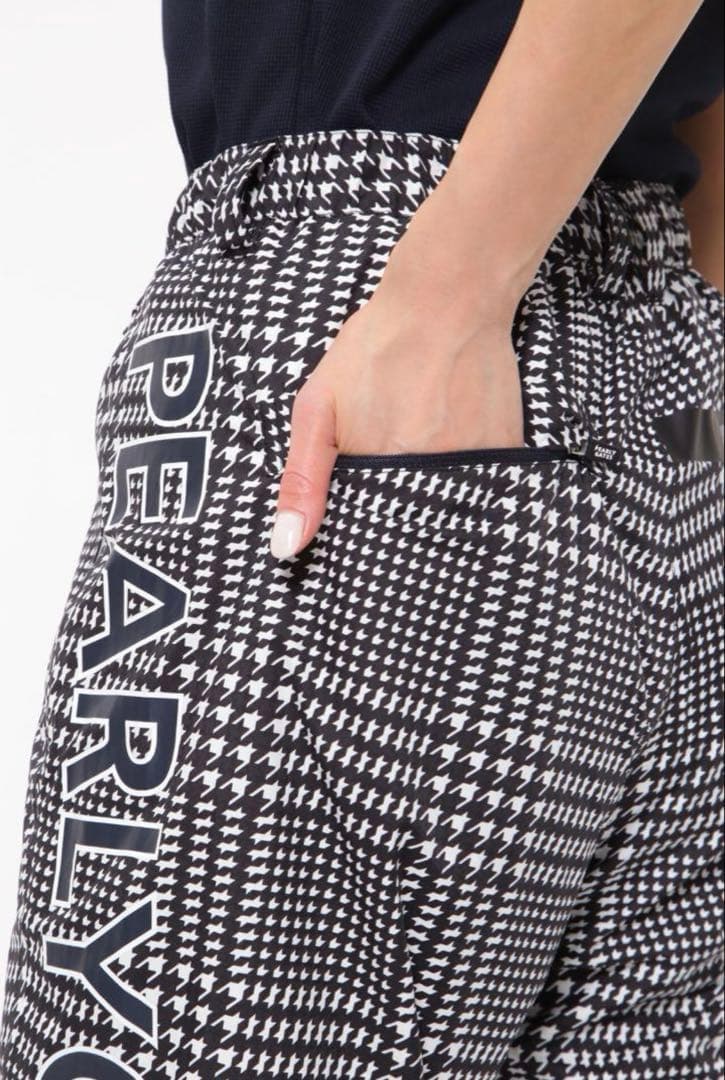 新品 パーリーゲイツ ストレッチ 千鳥柄 レインウェア 上下 セットアップ 0