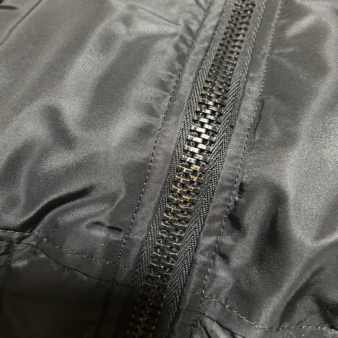 VANSON MA-1 フライトジャケット 裏地 シンサレート カモフラ 黒 S