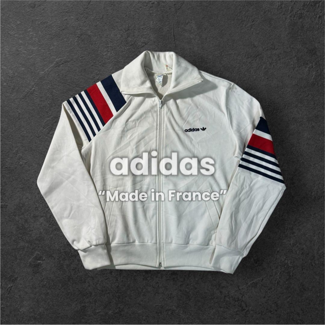 adidas アディダス 70s 古着 VENTEX製 ホワイト S