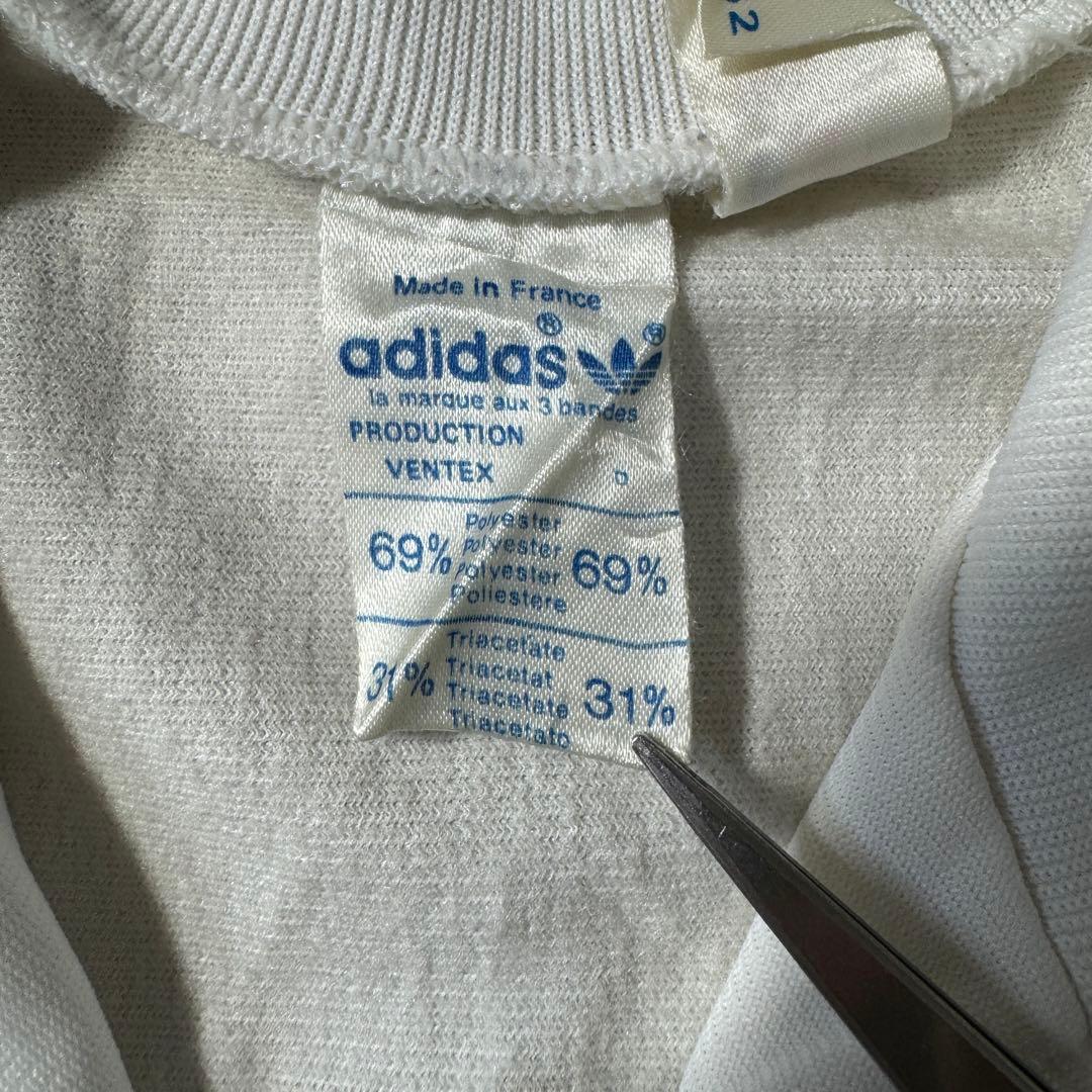 adidas アディダス 70s 古着 VENTEX製 ホワイト S