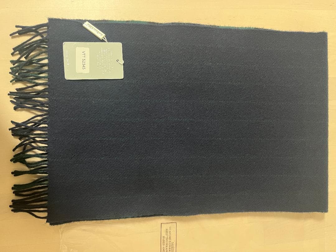 【新品未使用】ジョシュア エリス ウールカシミア マフラー 30×180cm