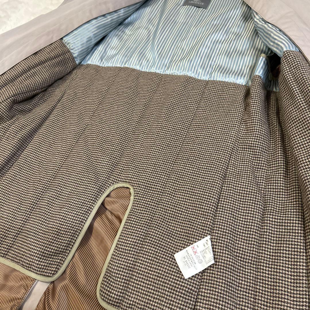 ☆希少☆ライナー付き2wayLACOSTE ラコステ ステンカラーコート グレー