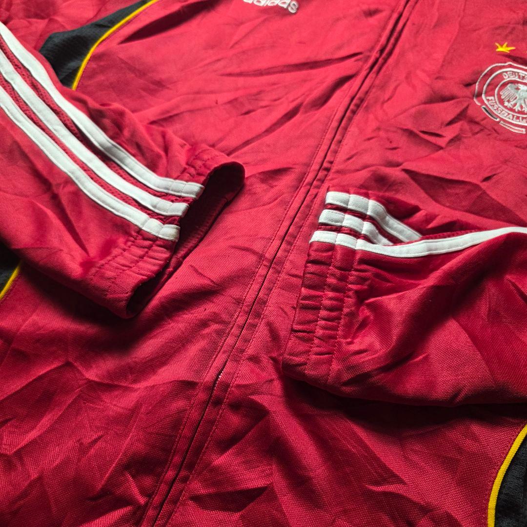 adidasアディダスドイツ代表アンセムトラックジャケットサッカードローコード赤