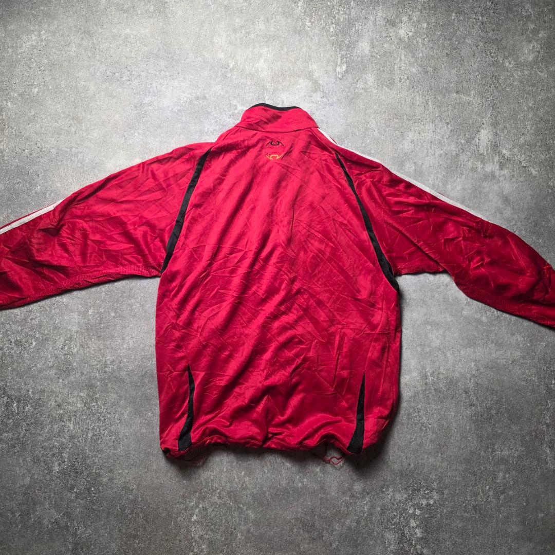 adidasアディダスドイツ代表アンセムトラックジャケットサッカードローコード赤