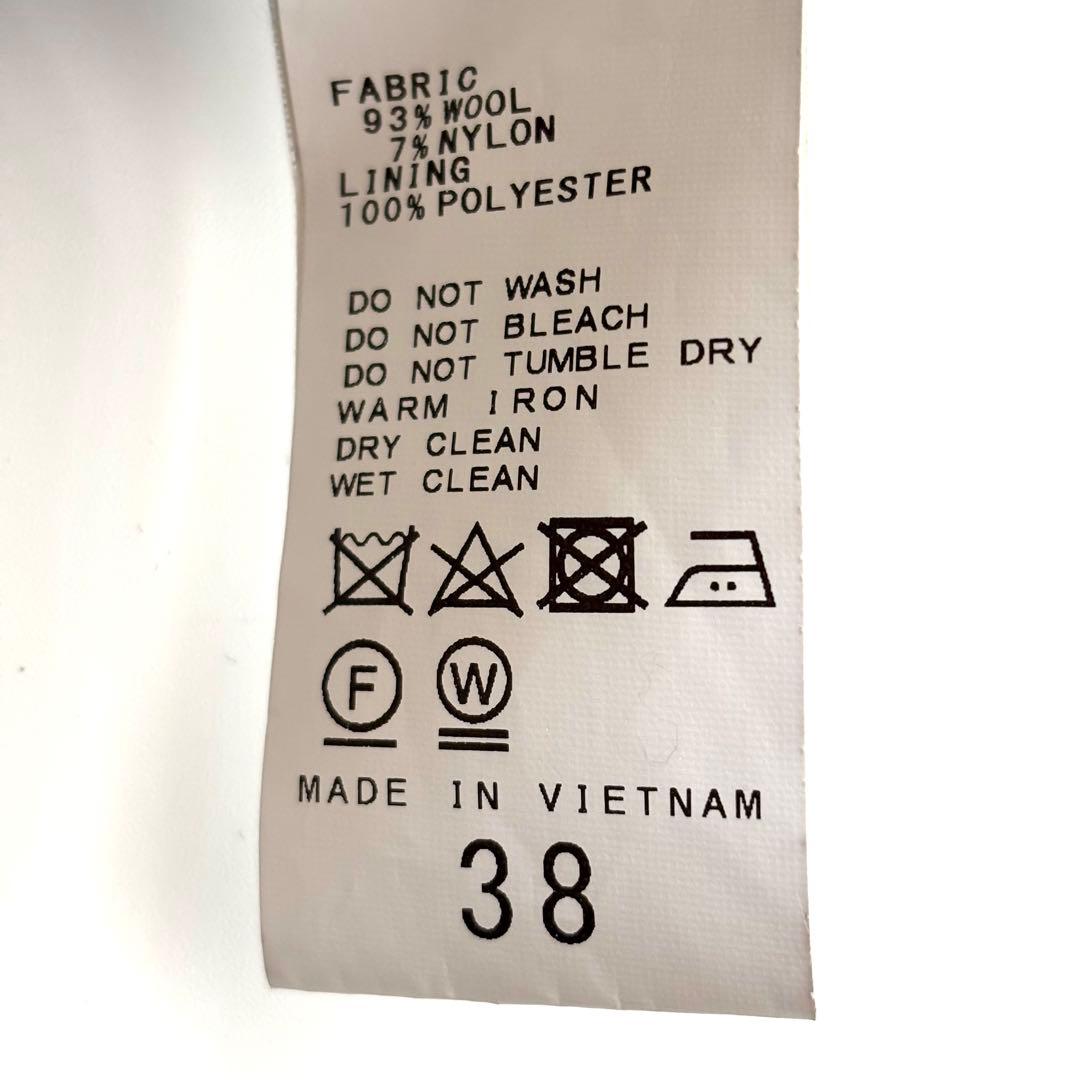 美品 フレームワーク ハミルトン フードコート 紺 ネイビー 38