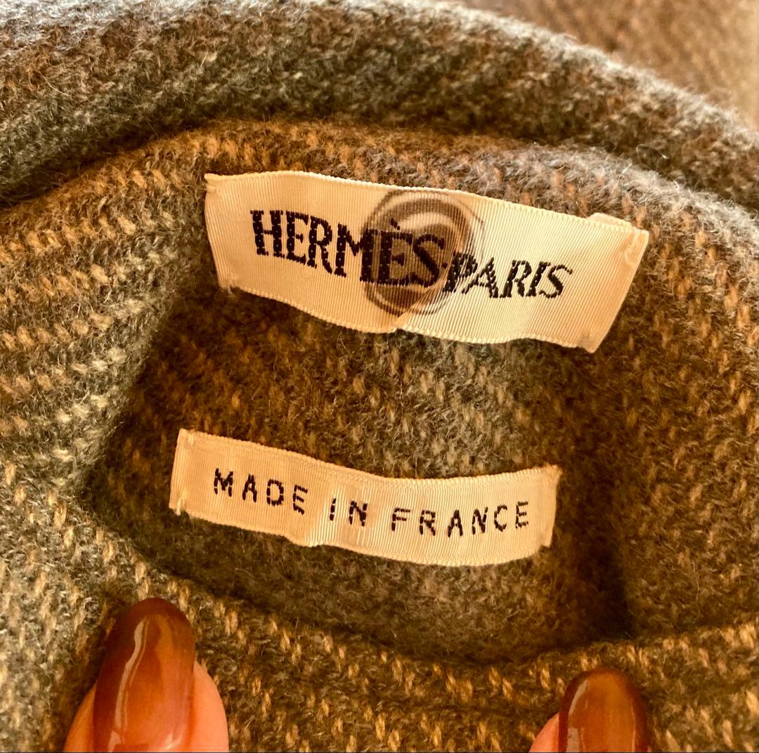 HERMES マルジェラ期　カシミヤコート　ダブルフェイス　美品　クリーニング済