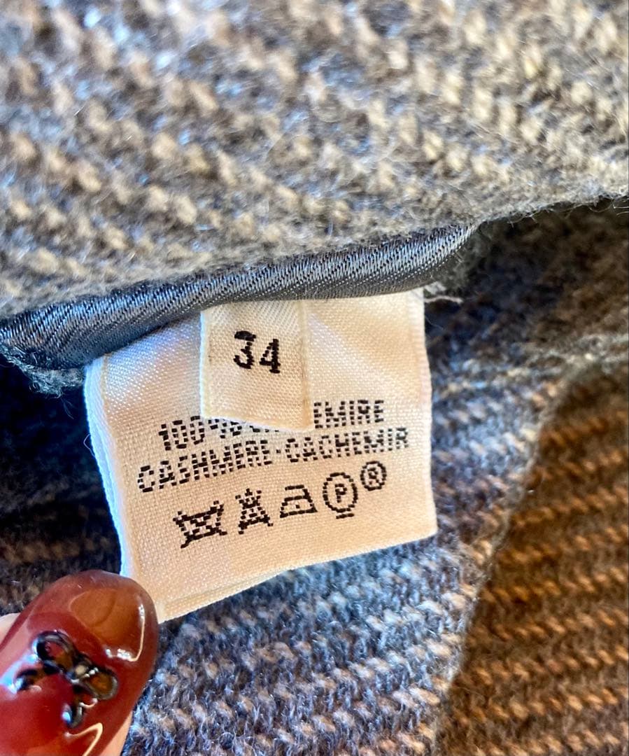 HERMES マルジェラ期　カシミヤコート　ダブルフェイス　美品　クリーニング済