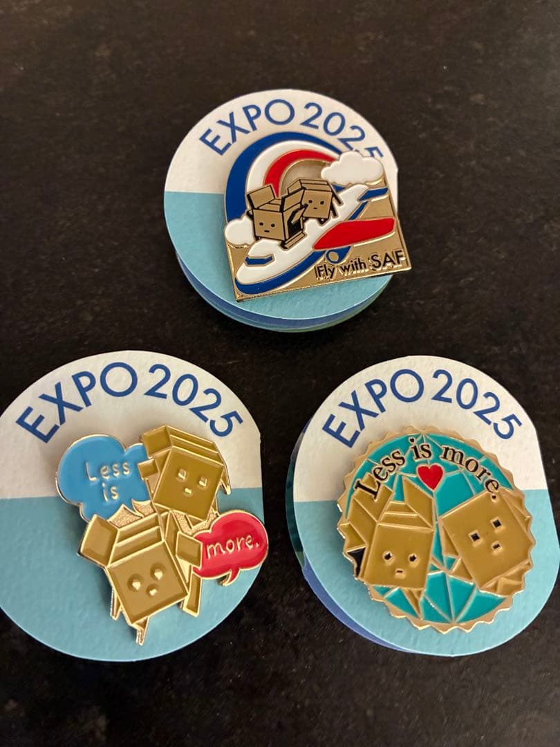 大阪万博2025 ブルーオーシャンドームピンバッジ3個セット レンゴー