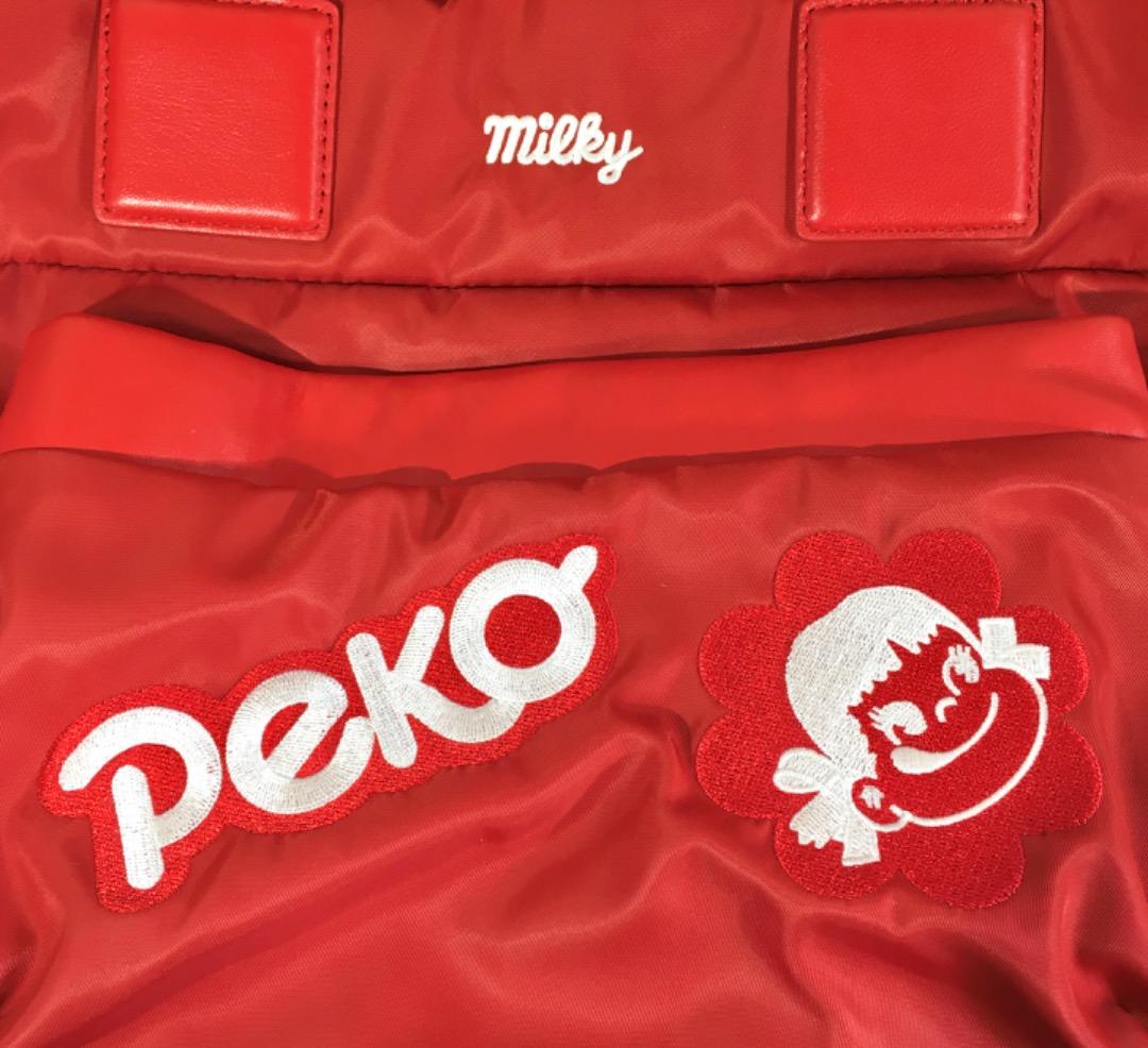 ○BARCOS ペコちゃん 3way ナイロンバッグ ミルキー milky