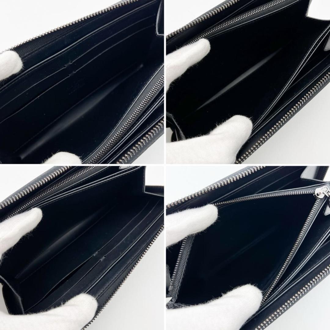 【使用わずか】ヴィトン ヴェルニ ジッピーウォレット ラウンド 長財布 黒