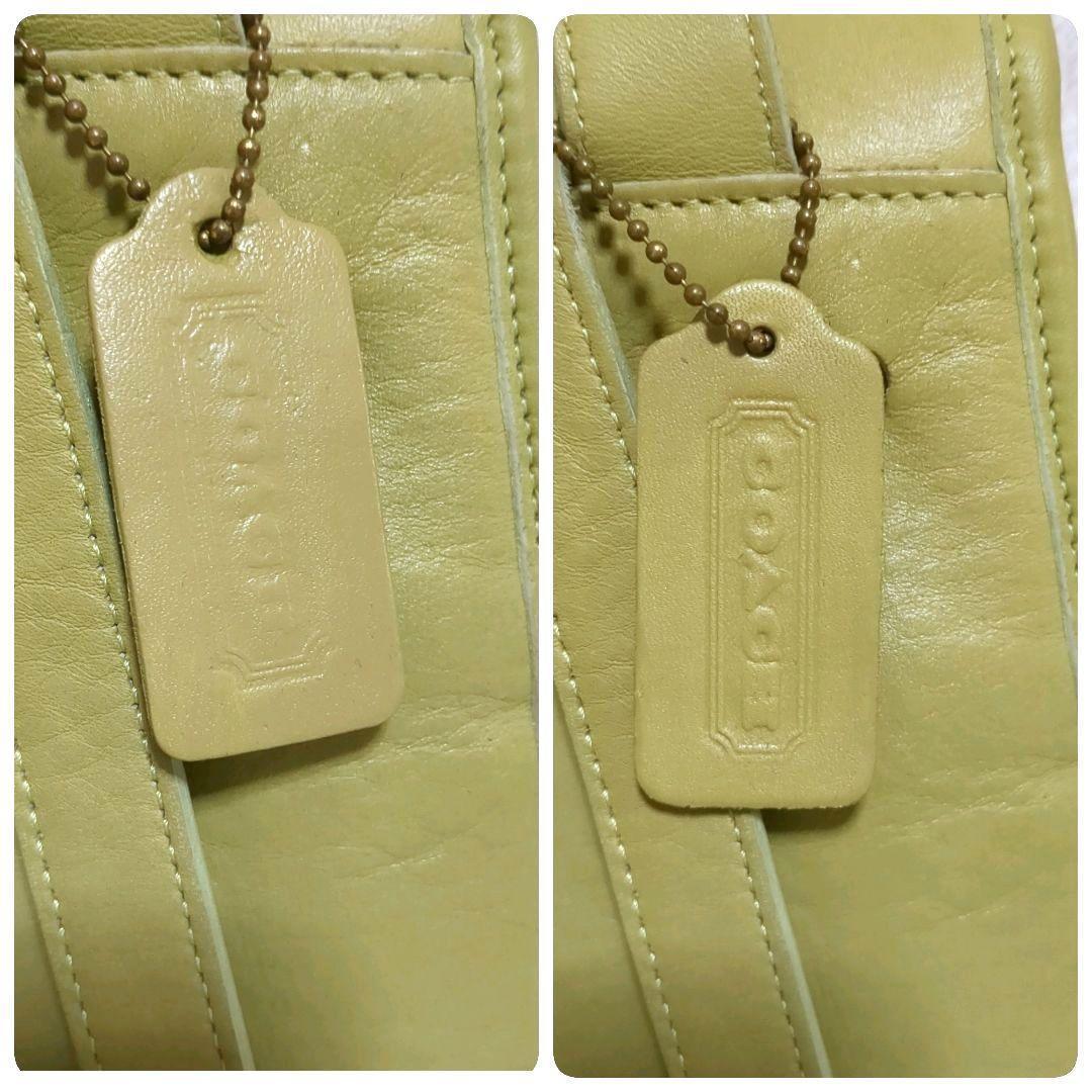 希少色✨COACH オールドコーチ レザーリュック グリーン系