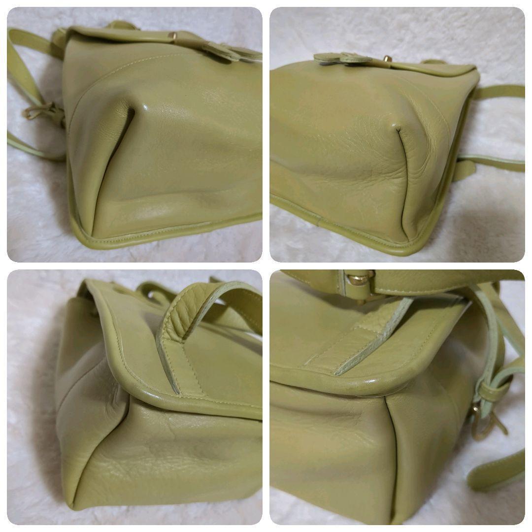 希少色✨COACH オールドコーチ レザーリュック グリーン系