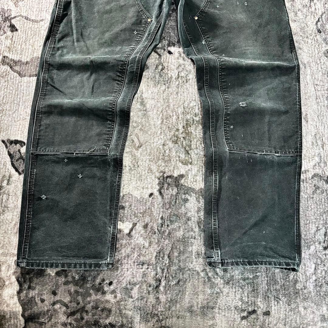 コメ欄セール！フェードブラック ダメージ×ペンキ 雰囲気系 ダブルニー 一点物