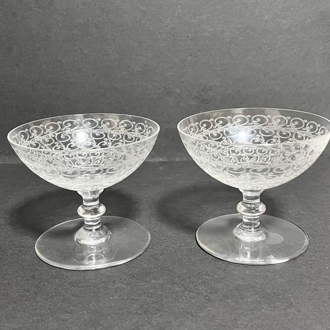 オールドバカラ ローハン シャンパンクーペ ペア 2客 バカラ