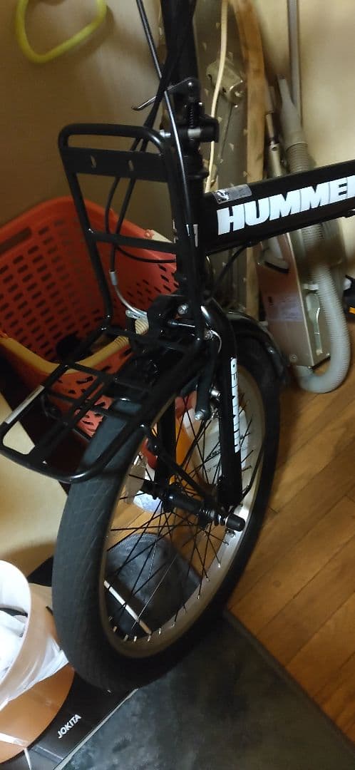 札幌限定若しくは着払いHUMMER 折りたたみ自転車 ブラック切り替え式