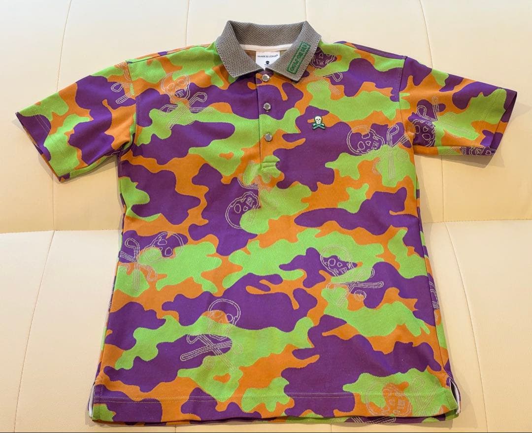 MARK&LONA メンズ　ゴルフウェア　レア　ポロシャツ44 Sサイズ