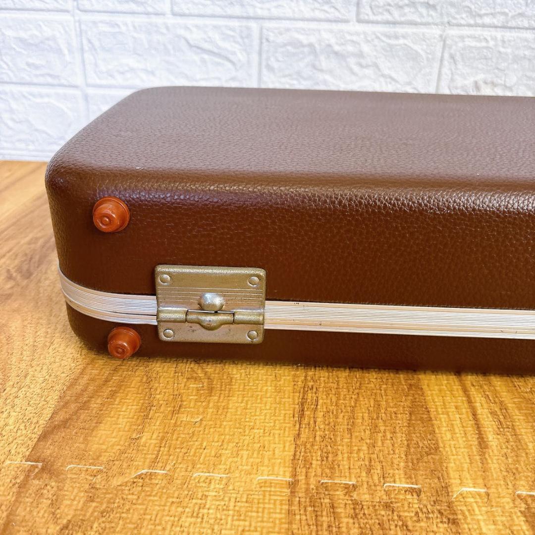 高級　三味線　専用　ハードケース　和楽器ケース　ハード　レザー調　ブラウン