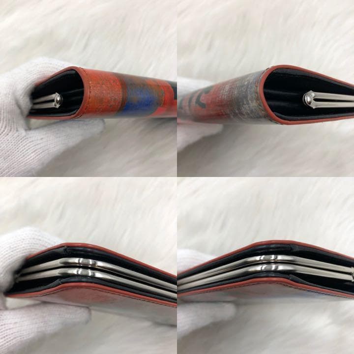 希少デザイン✨ ヴィヴィアンウエストウッド 長財布 がま口 エナメル オレンジ