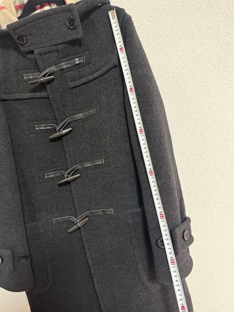 バーバリーロンドン ダッフルコート フード メガチェック Lサイズ