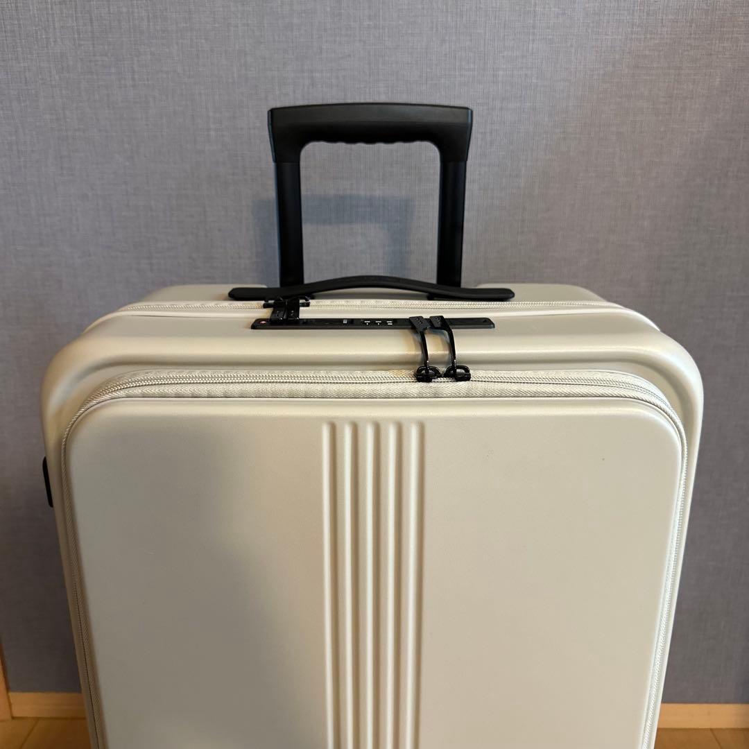 ☆未使用級☆ MAIMO キャリーケース M ライトベージュ　フロントオープン
