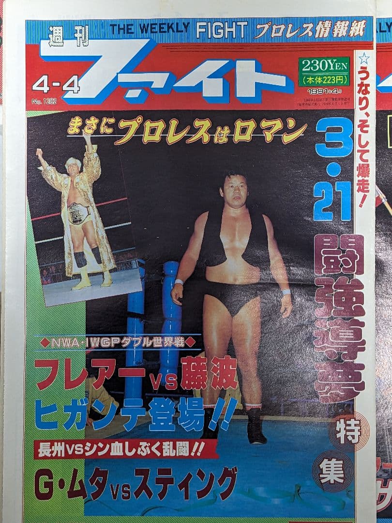 2【希少】プロレス新聞『週刊ファイト 90年6月〜91年6月発行 50冊セット
