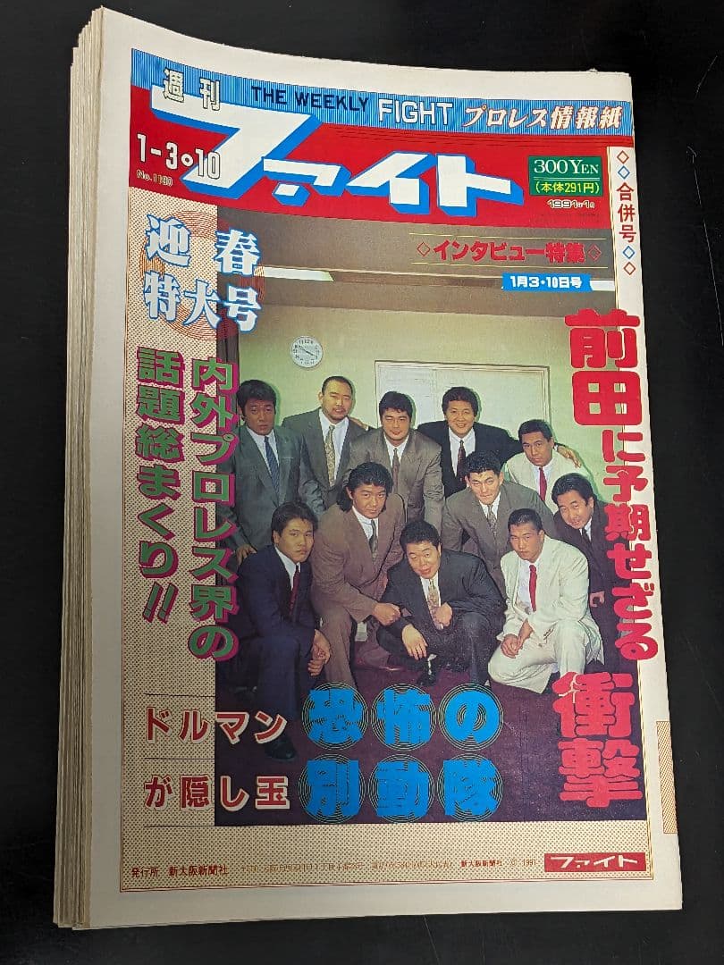 2【希少】プロレス新聞『週刊ファイト 90年6月〜91年6月発行 50冊セット