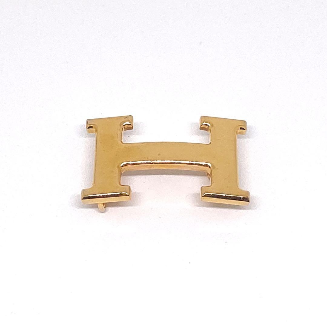 HERMES エルメス H レザー ベルト ブラック ブラウン 90 32MM