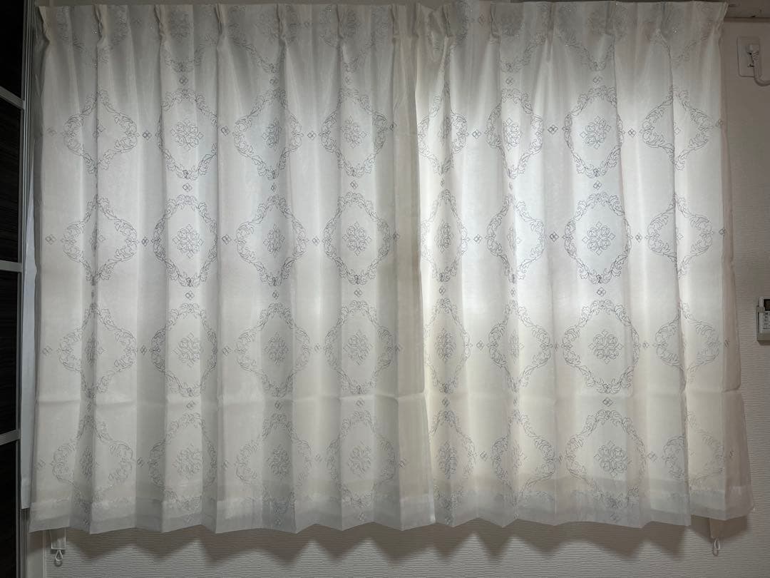 Francfranc ラメ×リマニフィ ダブルカーテン100×135cm