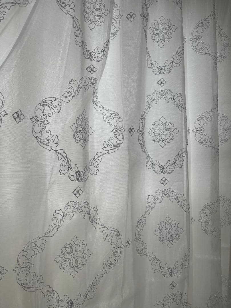 Francfranc ラメ×リマニフィ ダブルカーテン100×135cm