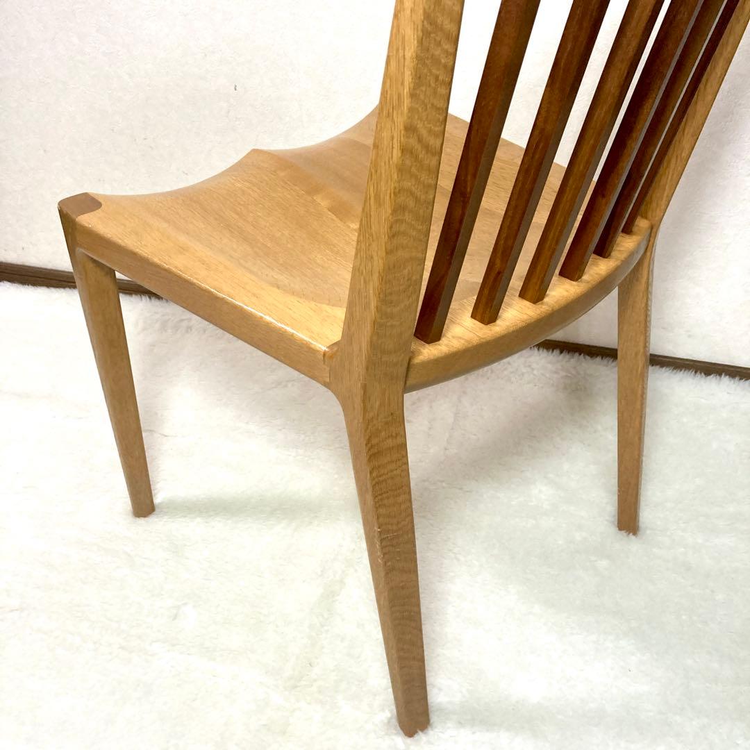 起立木工 ナラ材 パレスDチェア 木製 ダイニングチェア